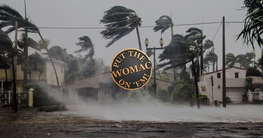 hurricane damage on street